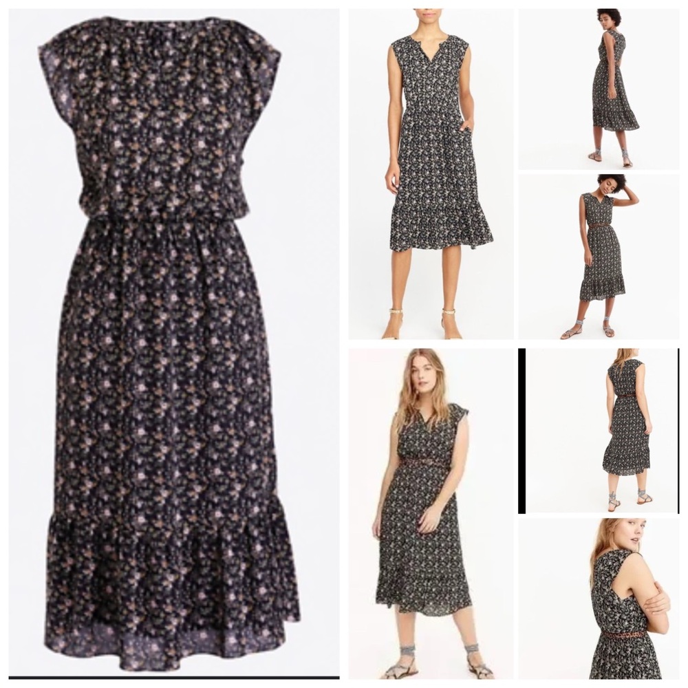J. Crew Mercantile Cap Sleeve Midi Dress.